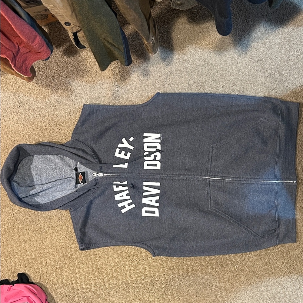 Harley-Davidson OBX NC Charcoal Sleeveless Hoodie
